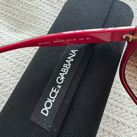 DOLCE & GABBANA DG Tortoise/Pink 53-20-140 3N Sunglasses Polarized - Picture 5 of 8